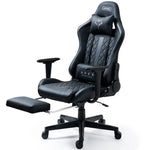 OVERDRIVE Apex Series Reclining Gaming Ergonomic Office Chair with Footrest Black - Furniture > Office