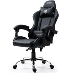 OVERDRIVE Conquest Series Reclining Gaming Ergonomic Office Chair with Lumbar and Neck Pillows Black - Furniture >