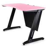 OVERDRIVE Gaming Computer PC Desk Z-Style Pink and Black Cable Management - Furniture > Office