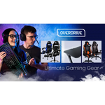 OVERDRIVE Gaming Desk 120cm PC Table Setup Computer Black Carbon Fiber Look - Furniture > Office