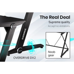 OVERDRIVE Gaming Desk 120cm PC Table Setup Computer Black Carbon Fiber Look - Furniture > Office