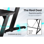 OVERDRIVE Gaming Desk 120cm PC Table Setup Computer Carbon Fiber Style Black - Furniture > Office