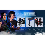 OVERDRIVE Gaming Desk 139cm PC Table Computer Setup Carbon Fiber Style Black - Furniture > Office