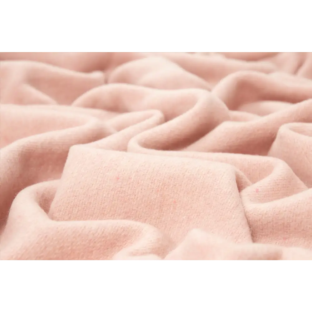 Oxford Throw - Merino Wool Blend - Blush - Home & Garden > Decor