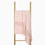 Oxford Throw - Merino Wool Blend - Blush - Home & Garden > Decor