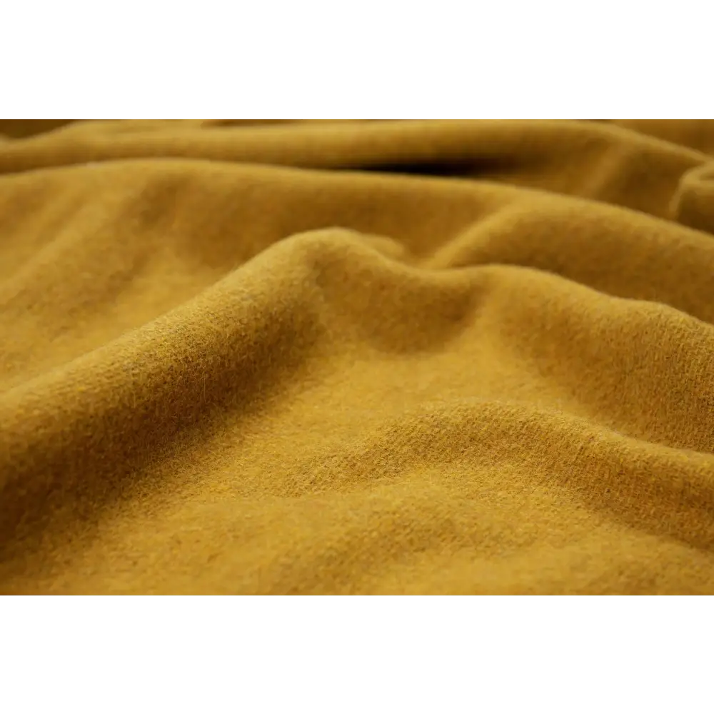 Oxford Throw - Merino Wool Blend - Mustard - Home & Garden > Decor