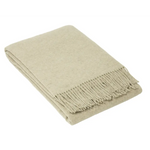Oxford Throw - Merino Wool Blend - Stone - Home & Garden > Decor