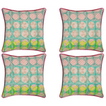 Pack of 4 Avia Fuchsia Cushion Covers Multicoloured Coloured - Home & Garden > Decor