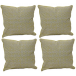 Pack of 4 Azuk Mustard Yellow & Grey 50cm x 50cm Cushion Covers - Home & Garden > Decor