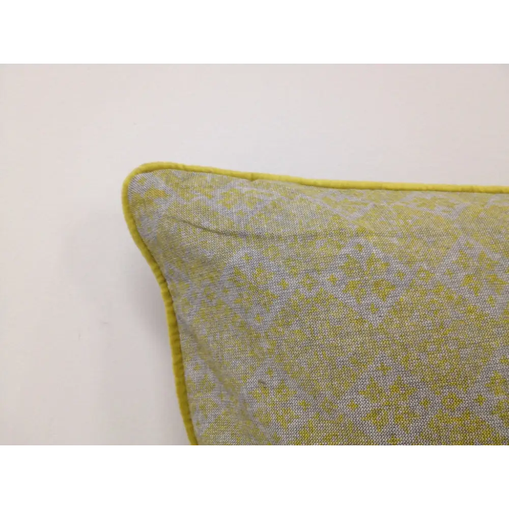 Pack of 4 Azuk Mustard Yellow & Grey 50cm x 50cm Cushion Covers - Home & Garden > Decor