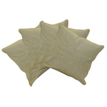 Pack of 4 Azuk Mustard Yellow & Grey 50cm x 50cm Cushion Covers - Home & Garden > Decor