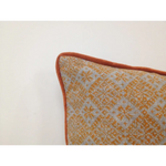 Pack of 4 Azuk Orange & Grey Cushion Covers 50cm x 50cm - Home & Garden > Decor