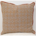 Pack of 4 Azuk Orange & Grey Cushion Covers 50cm x 50cm - Home & Garden > Decor