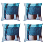 Pack of 4 Blaze Jumper Designer Cushion Covers 45cm x 45cm - Home & Garden > Decor