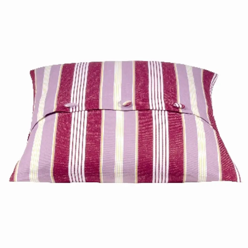 Pack of 4 Coste Fuchsia 50x50cm Striped Cushion Cover - Home & Garden > Decor