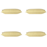 Pack of 4 Dandi Mustard Yellow & White Rectangle Cushion Covers - Home & Garden > Decor