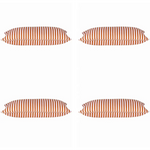Pack of 4 Dandi Orange & White Rectangle Cushion Covers - Home & Garden > Decor