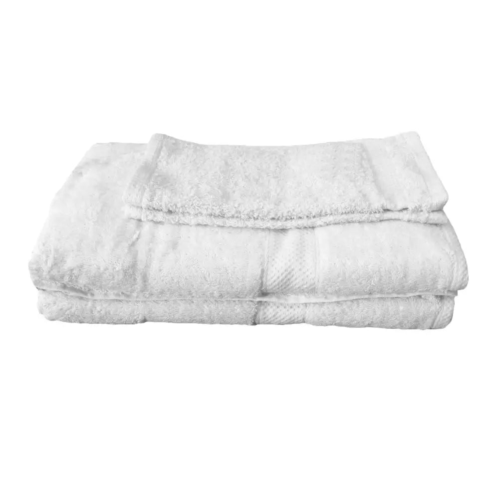 Pack of 4 - Egyptian Cotton Extra Large Bath Sheets and Face Washers set White - Home & Garden > Bathroom Accessories