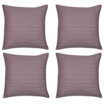 Pack of 4 Fern Rose Soft Pink & White Cushion Covers Made In Europe - Home & Garden > Decor