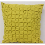 Pack of 4 Flux Mustard Yellow 3D Textured 45cm x 45cm Cushion Covers - Home & Garden > Decor