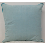Pack of 4 Frida Aqua Blue 50cm x 50cm Cushion Covers with piping - Home & Garden > Decor