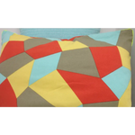 Pack of 4 Geo Beige Geometric Design 40x60cm Rectangle Cushion Covers - Home & Garden > Decor