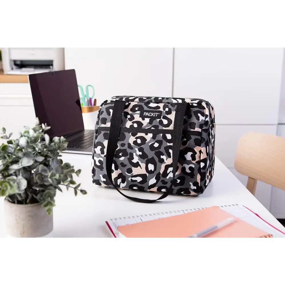PACKIT Freezable Ice Lunch Bag Tote Camping Travel Tiger - Wild Leopard - Home & Garden > Kitchenware