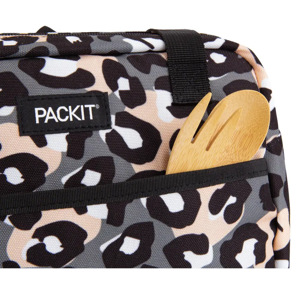 PACKIT Freezable Ice Lunch Bag Tote Camping Travel Tiger - Wild Leopard - Home & Garden > Kitchenware