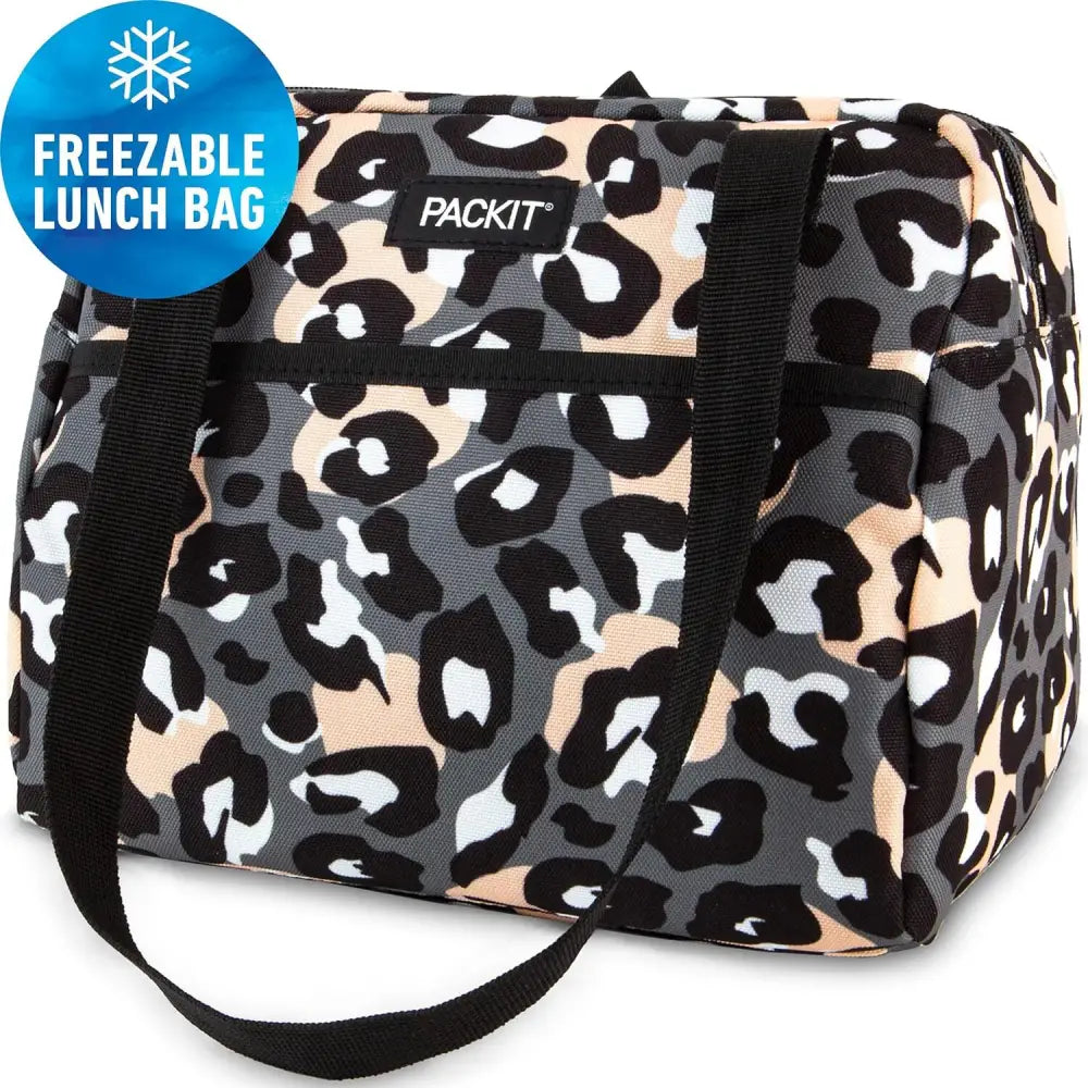 PACKIT Freezable Ice Lunch Bag Tote Camping Travel Tiger - Wild Leopard - Home & Garden > Kitchenware