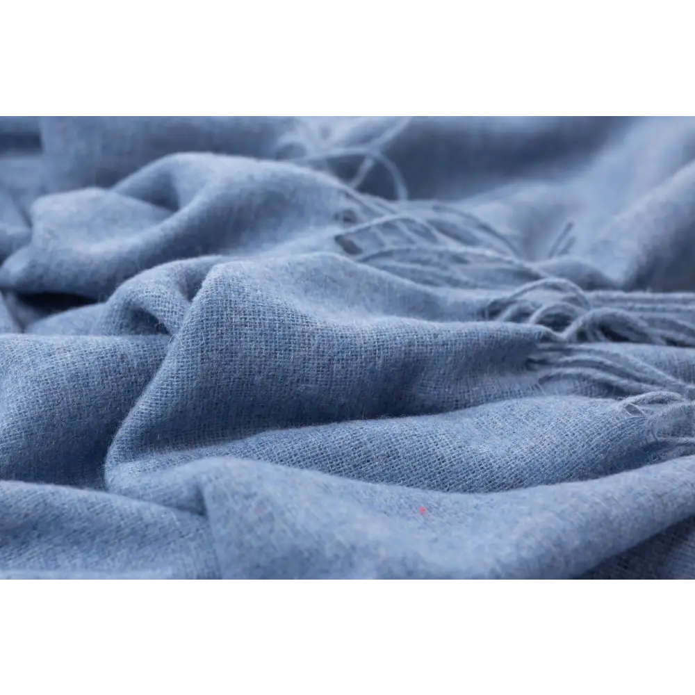 Paddington Throw - Fine Wool Blend - Blue - Home & Garden > Decor