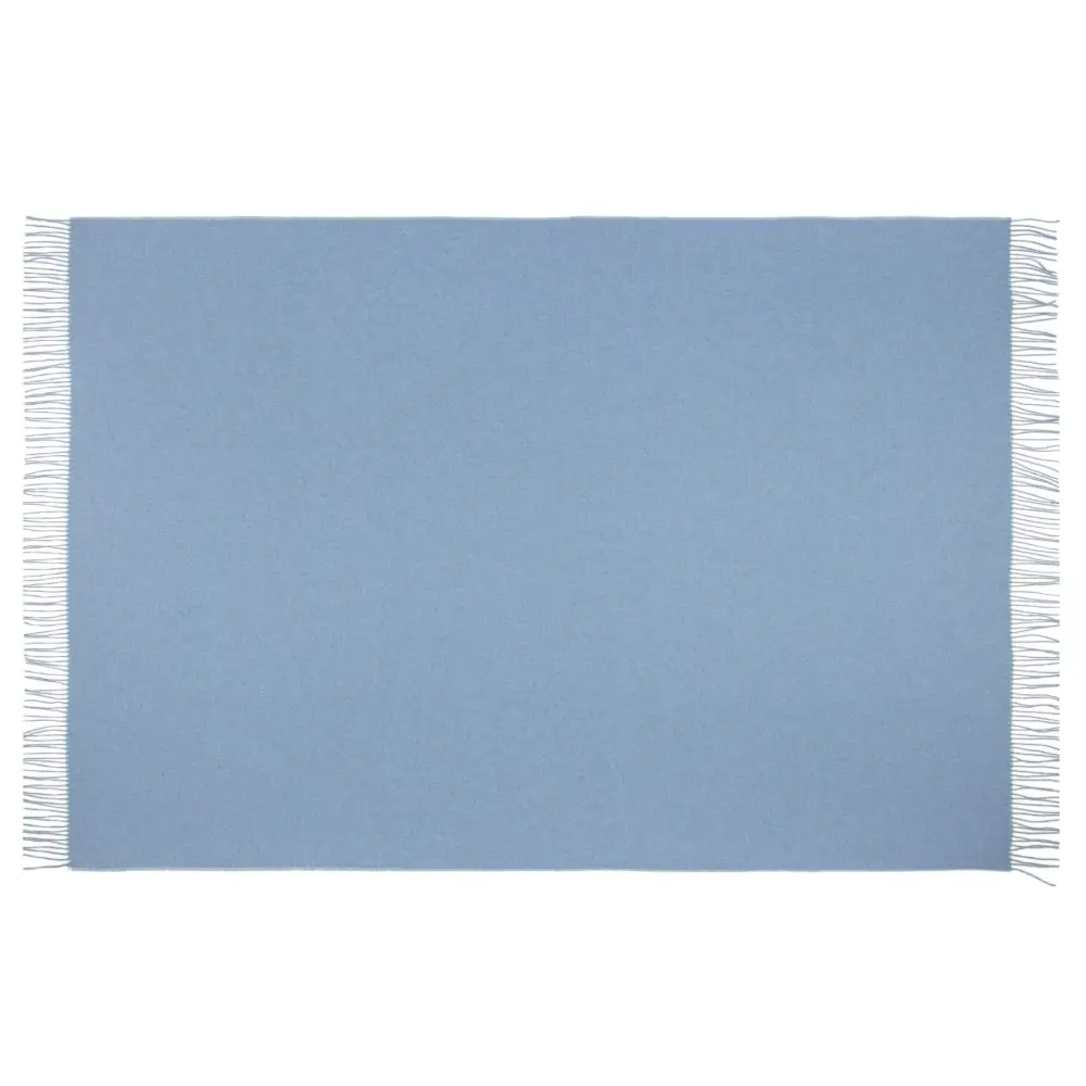 Paddington Throw - Fine Wool Blend - Blue - Home & Garden > Decor