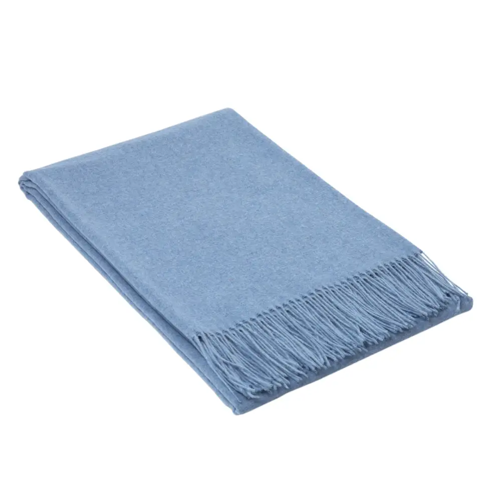 Paddington Throw - Fine Wool Blend - Blue - Home & Garden > Decor
