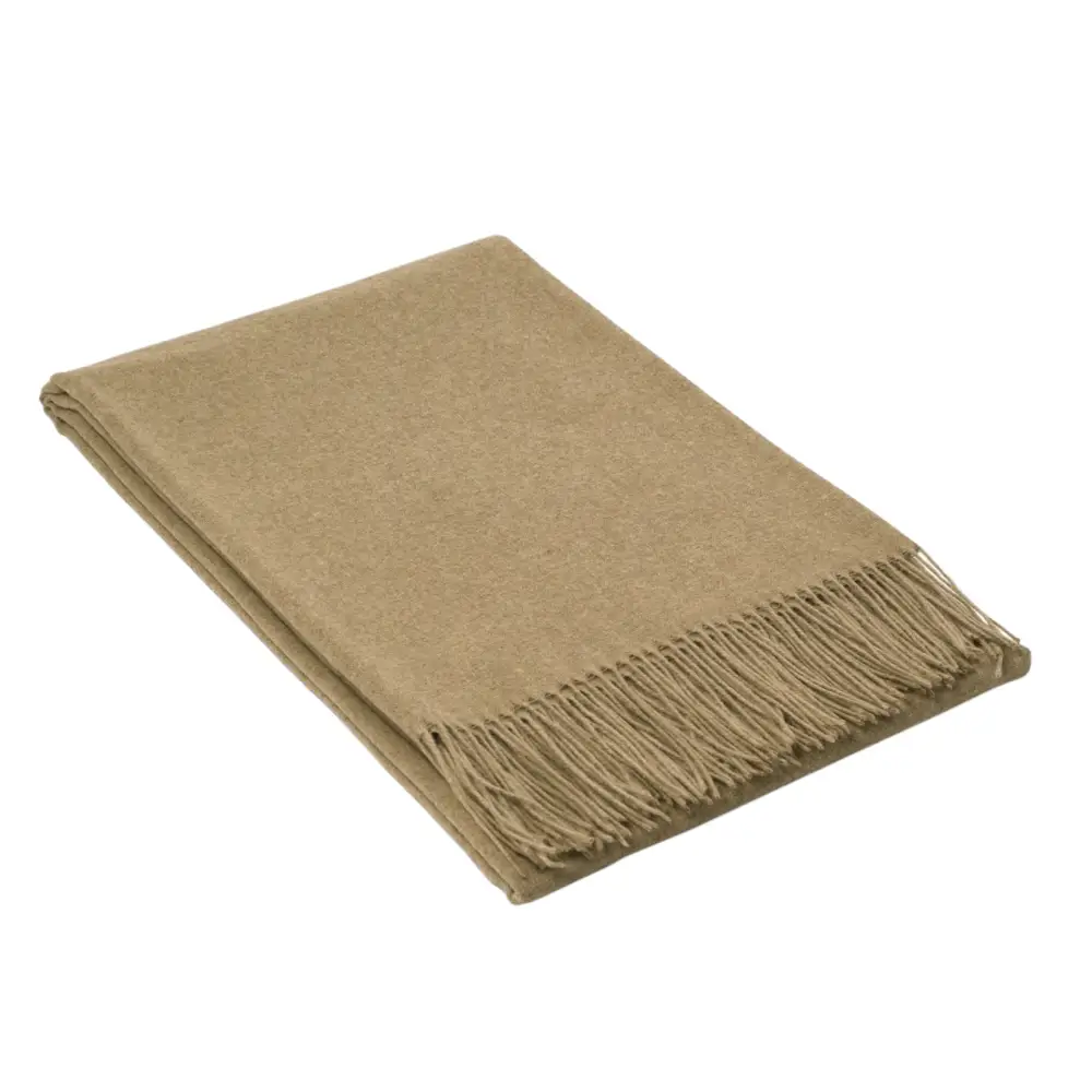 Paddington Throw - Fine Wool Blend - Camel - Home & Garden > Decor