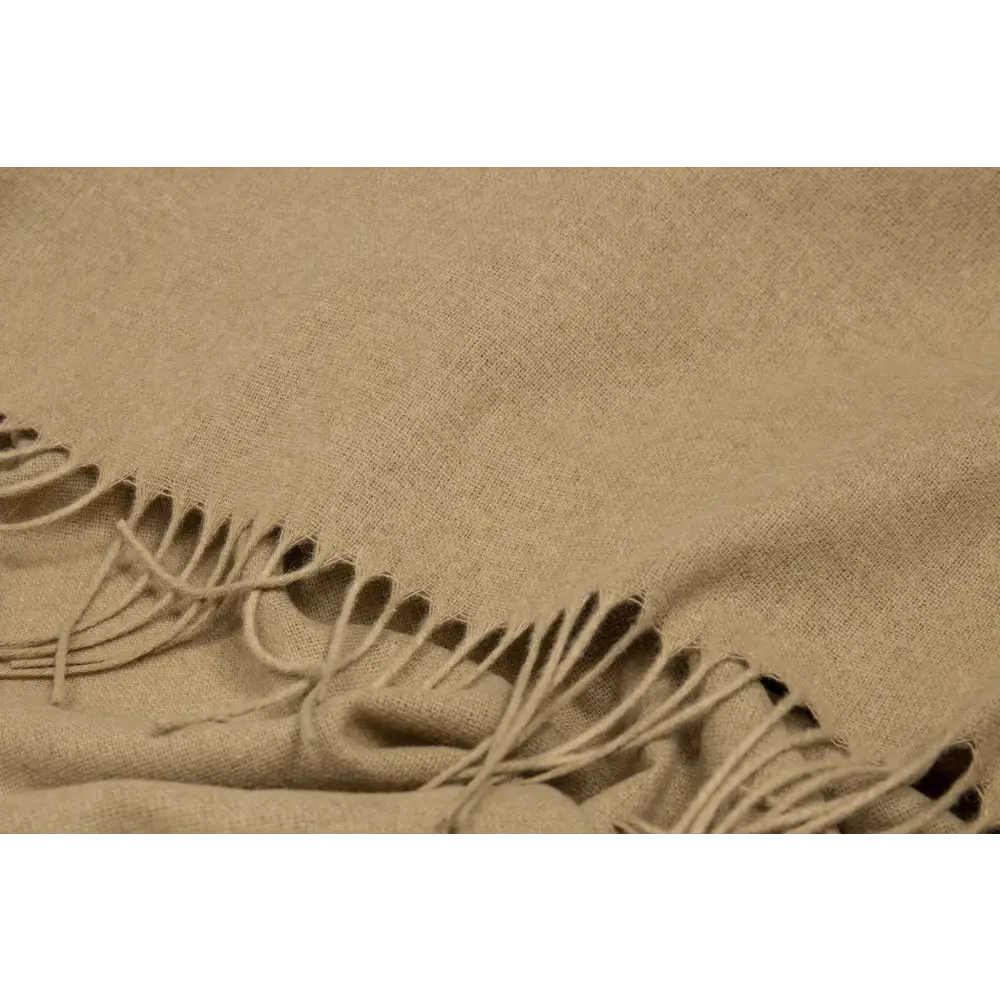 Paddington Throw - Fine Wool Blend - Camel - Home & Garden > Decor