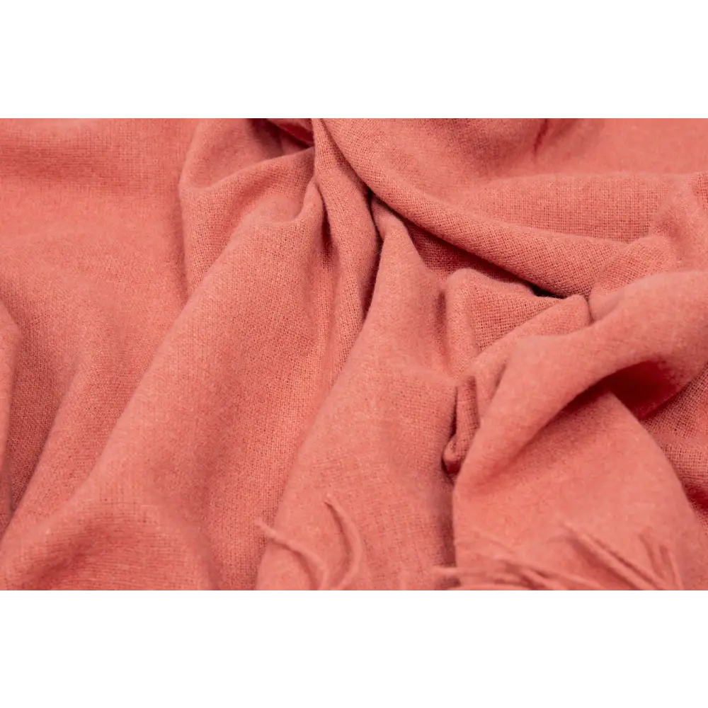 Paddington Throw - Fine Wool Blend - Peach - Home & Garden > Decor