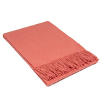 Paddington Throw - Fine Wool Blend - Peach - Home & Garden > Decor