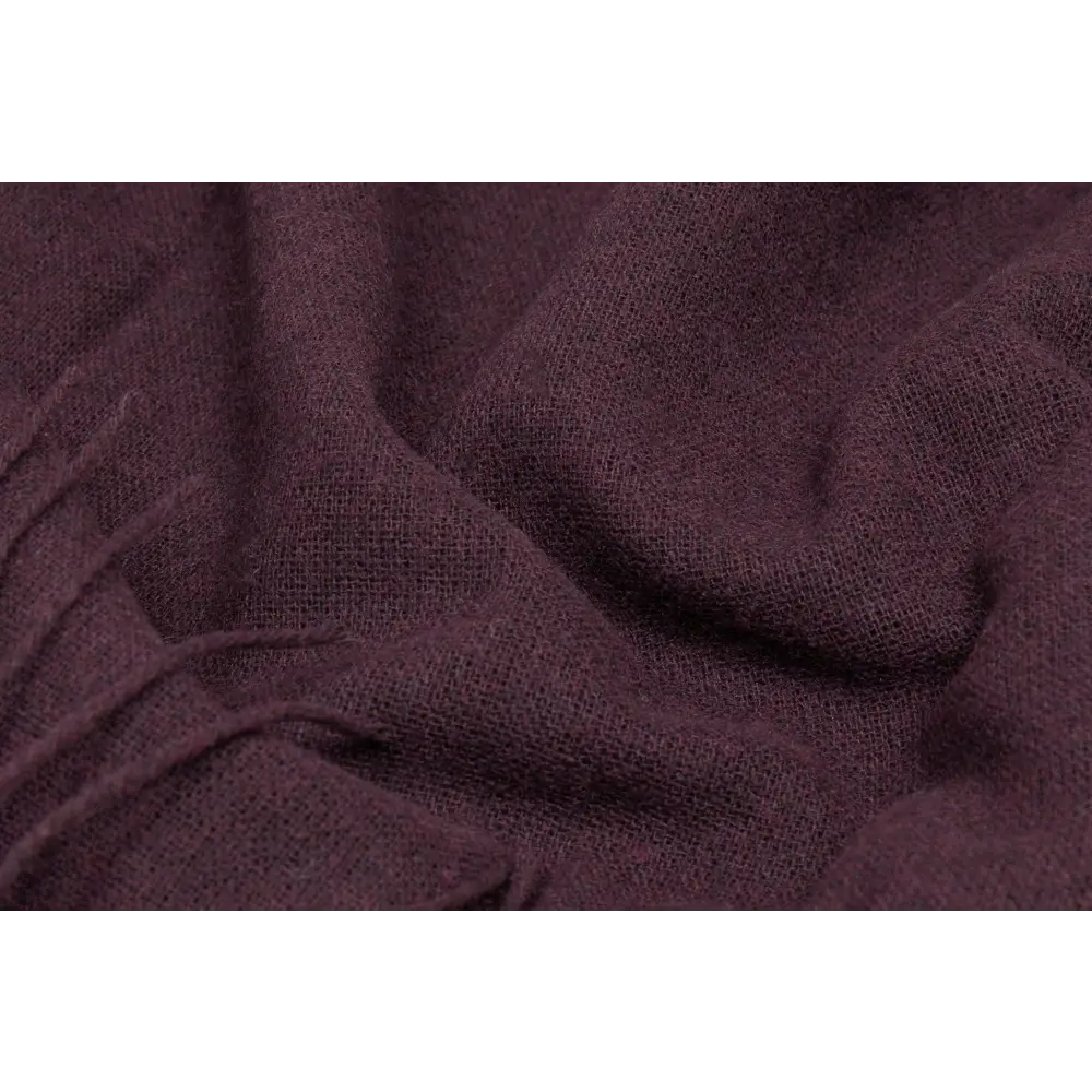 Paddington Throw - Fine Wool Blend - Plum - Home & Garden > Decor