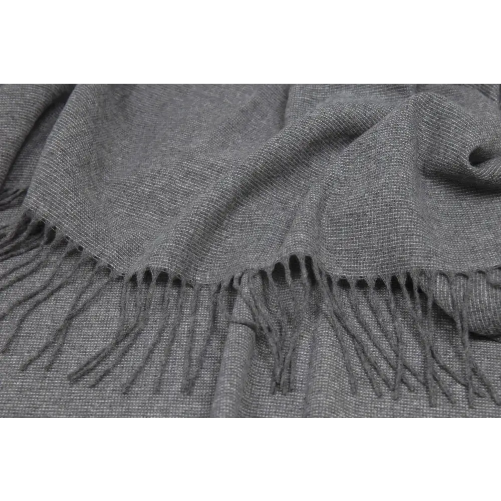 Paddington Throw - Fine Wool Blend - Slate - Home & Garden > Decor