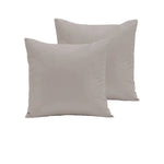Pair of 280TC Polyester Cotton European Pillowcases Latte - Home & Garden > Bedding