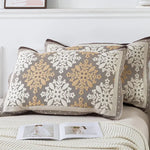 Pair of Adjacent flower room Tied Cotton Gauze Pillow Cover - Secure Fit Premium Comfort (Insert Not Included) - Home &