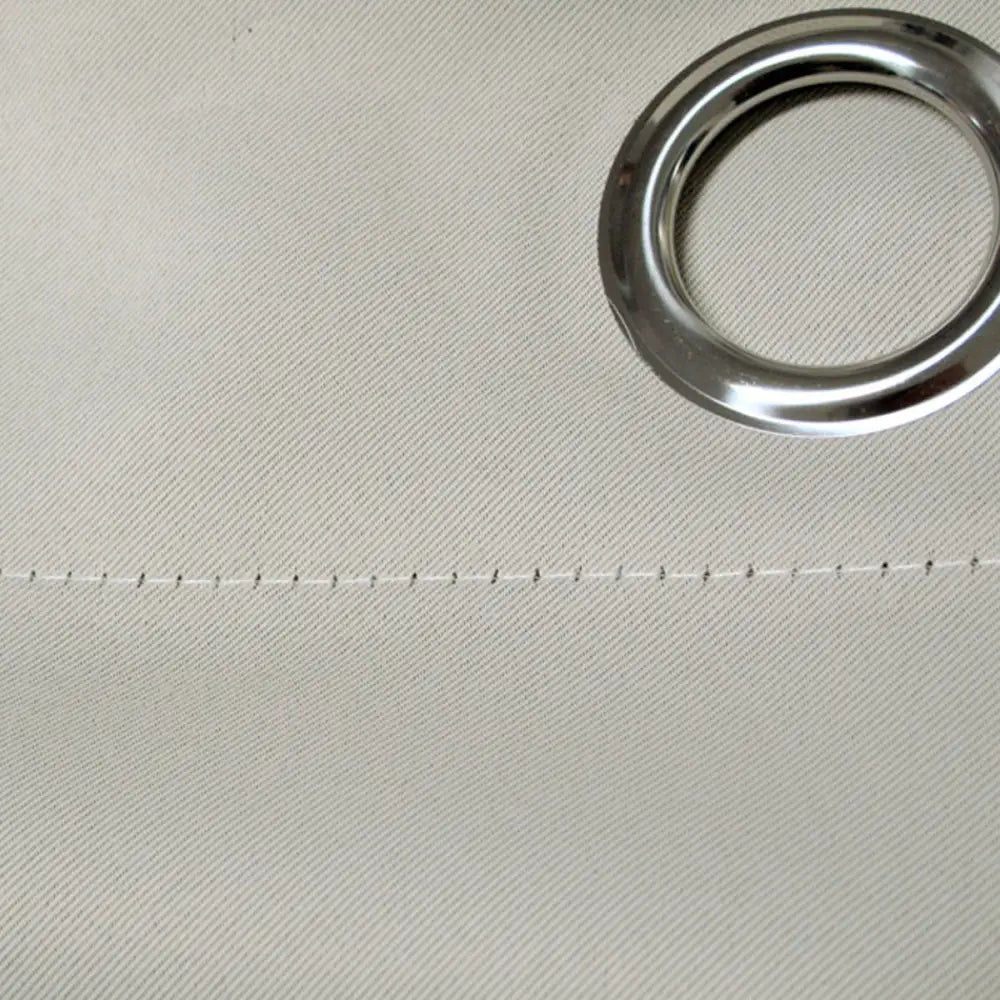 Pair of Blockout Plain Eyelet Curtains Grey - Home & Garden > Curtains