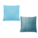 Pair of Calico Cordury Cushions Sky - Home & Garden > Bedding