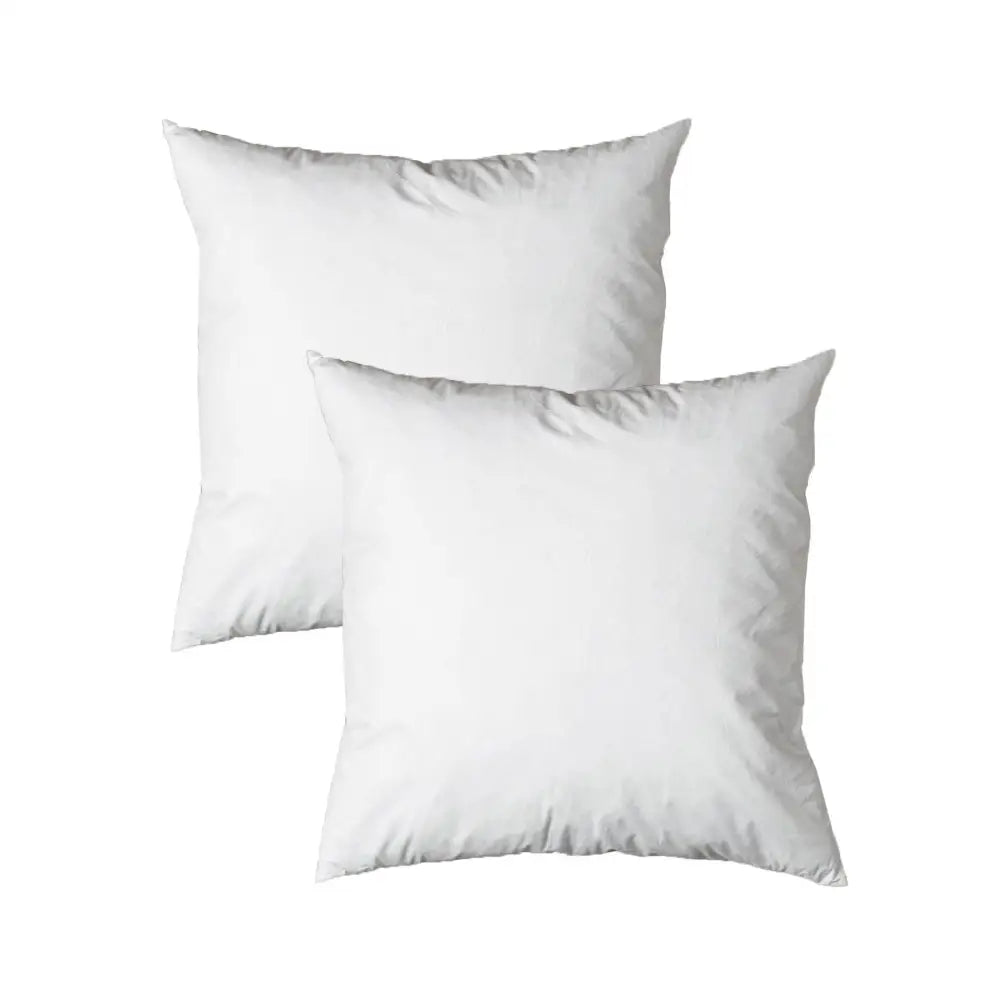 Pair of Duck Feather Rich Fill European Cushion Inserter 65 x 65 cm - Home & Garden > Bedding
