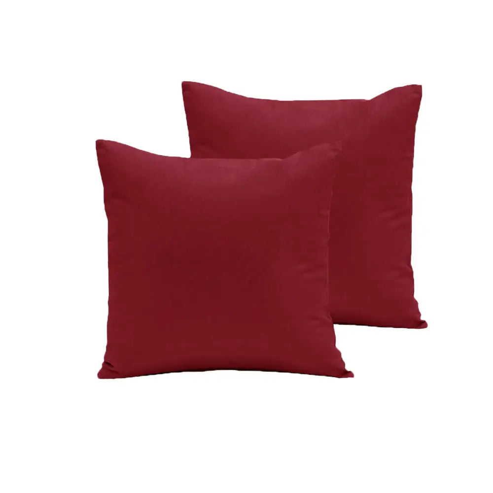 Pair of Polyester Cotton European Pillowcases Cherry - Home & Garden > Bedding