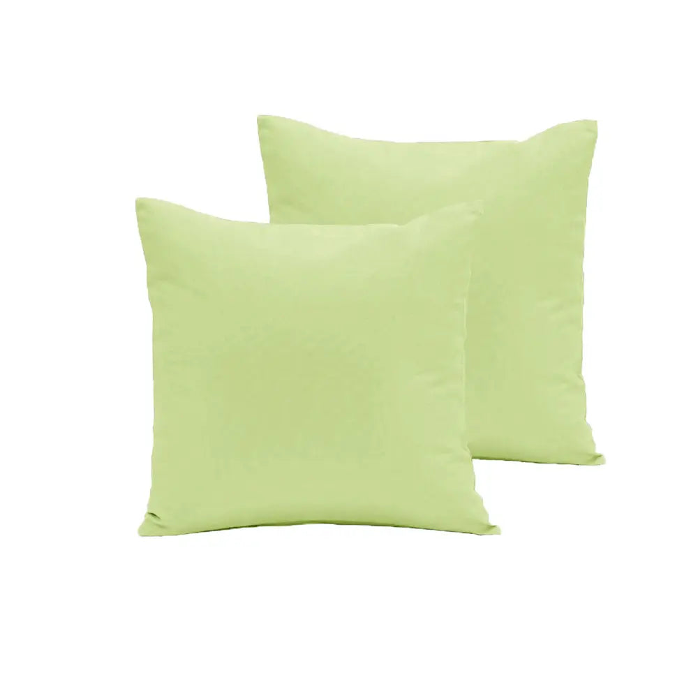 Pair of Polyester Cotton European Pillowcases Moss - Home & Garden > Bedding