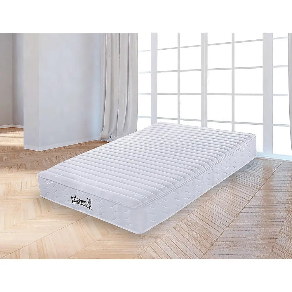 Palermo Contour 20cm Encased Coil Double Mattress CertiPUR-US Certified Foam - Furniture > Mattresses