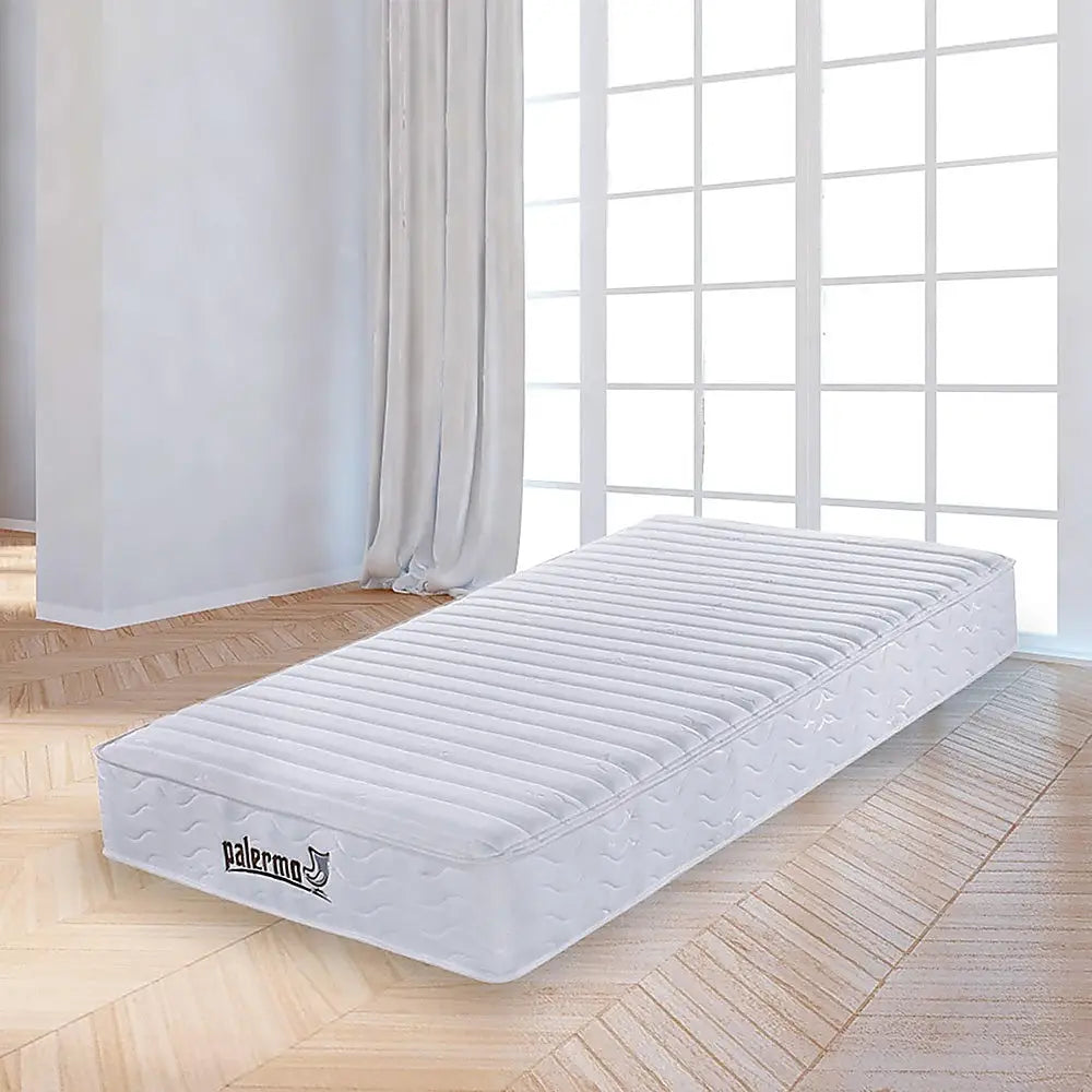 Palermo Contour 20cm Encased Coil King Single Mattress CertiPUR-US Certified Foam - Furniture > Mattresses