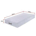 Palermo Contour 20cm Encased Coil King Single Mattress CertiPUR-US Certified Foam - Furniture > Mattresses