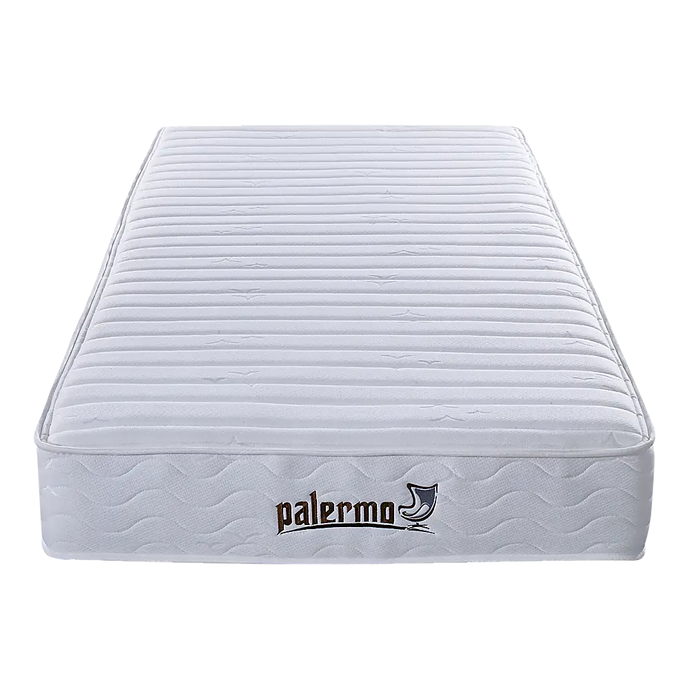 Palermo Contour 20cm Encased Coil Single Mattress CertiPUR-US Certified Foam - Furniture > Mattresses