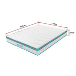 Palermo Double 20cm Memory Foam and Innerspring Hybrid Mattress - Furniture > Mattresses
